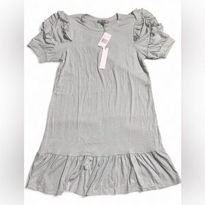 Good Luck Gem Gray Mini Dress